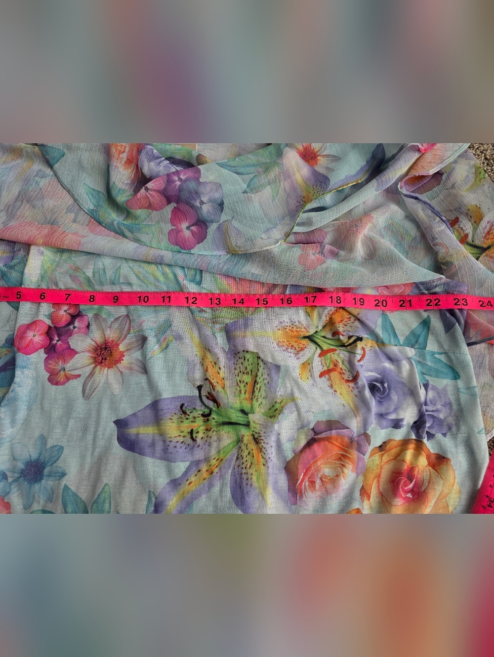 Alfred Dunner Pastel Floral Scoop Neck Blouse Size 22W - Picture 5 of 6